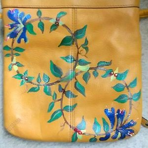 Reclaimed hanpainted purse